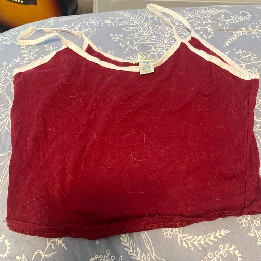 Red tank top